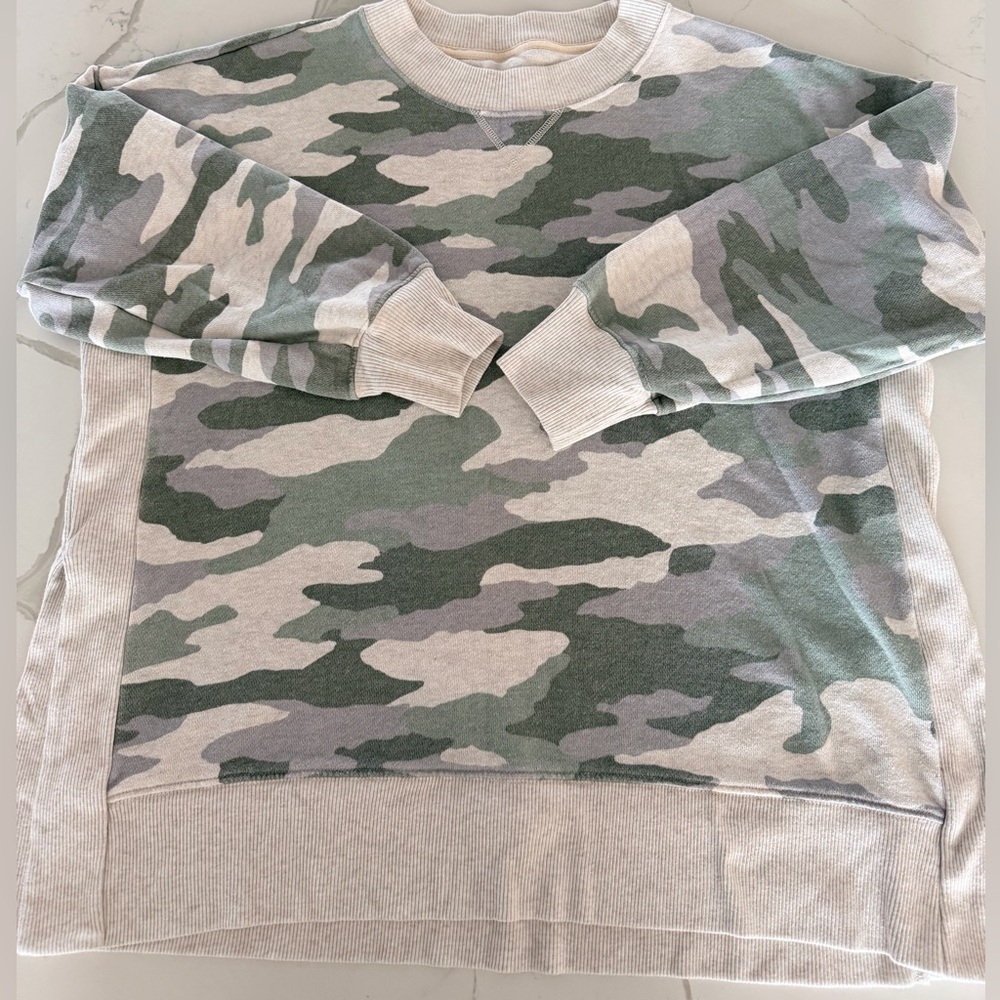 Aerie Camo Knit Sweatshirt